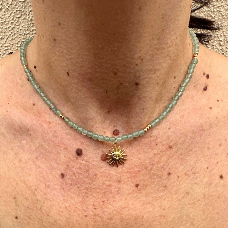 COLLAR KAELI AVENTURINA VERDE