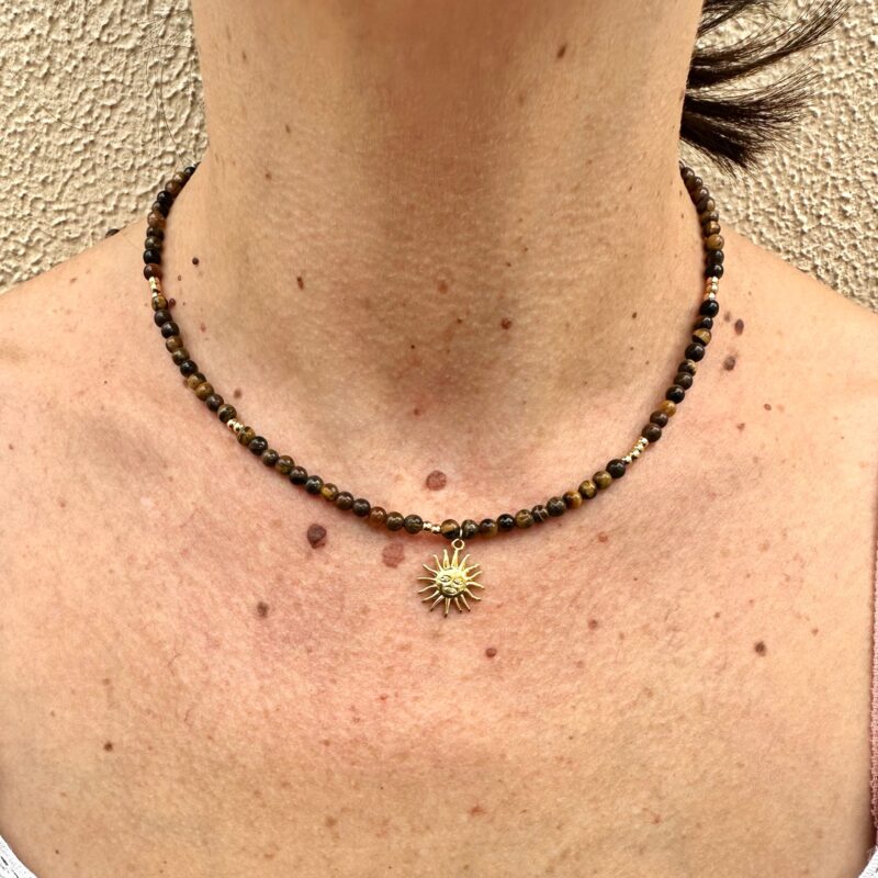 COLLAR KAELI OJO DE TIGRE