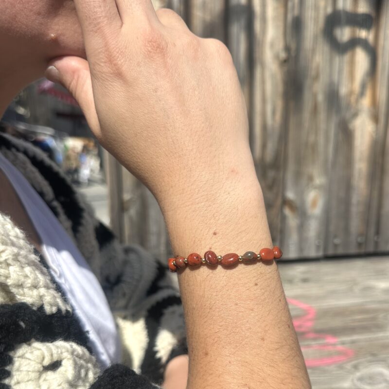 Pulsera Isis jaspe rojo