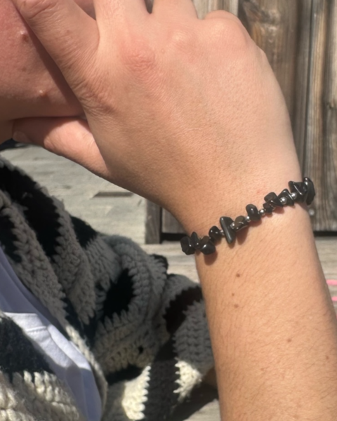 PULSERA GRETA TURMALINA NEGRA