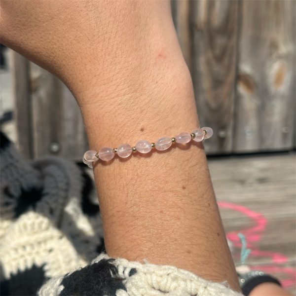 PULSERA ISIS CUARZO ROSA